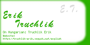 erik truchlik business card